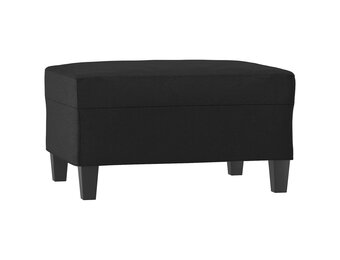 vidaXL Voetenbank Kunstleer Zwart (70x55x41 cm) - 42% Korting!