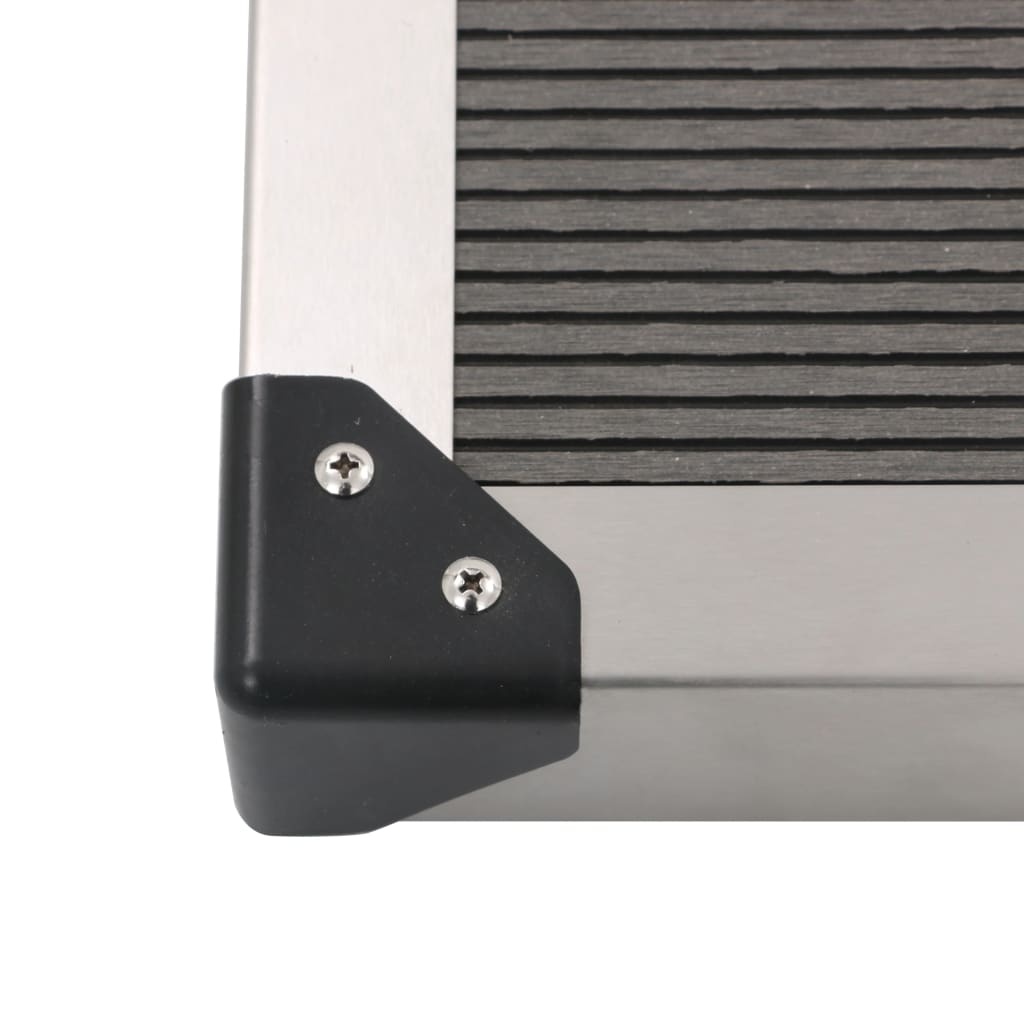 vidaXL Buitendouchebak HKC Roestvrij Staal Grijs - 35% Korting!