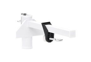 vidaXL Parasolklem Balkon (38mm) - Staal Wit - 30% Korting