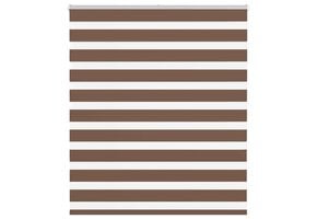 vidaXL Zebra Rolgordijn Bruin - 41% Korting - 125x100 cm