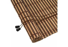 vidaXL Bamboe Raamblind Bruin (100x220cm) - 60% Korting!