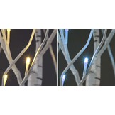 Kunstboom - berk - 150 cm - met verlichting - 120 LEDS - wit