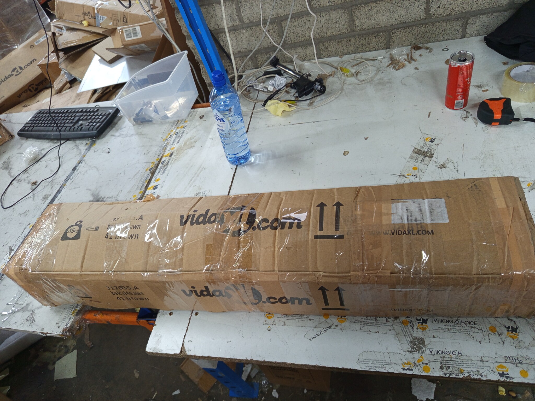 vidaXL Uittrekbaar Tuinscherm (140x300cm, Bruin) - 73% Korting!