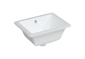 vidaXL Wastafel Rechthoekig Wit (64% korting)