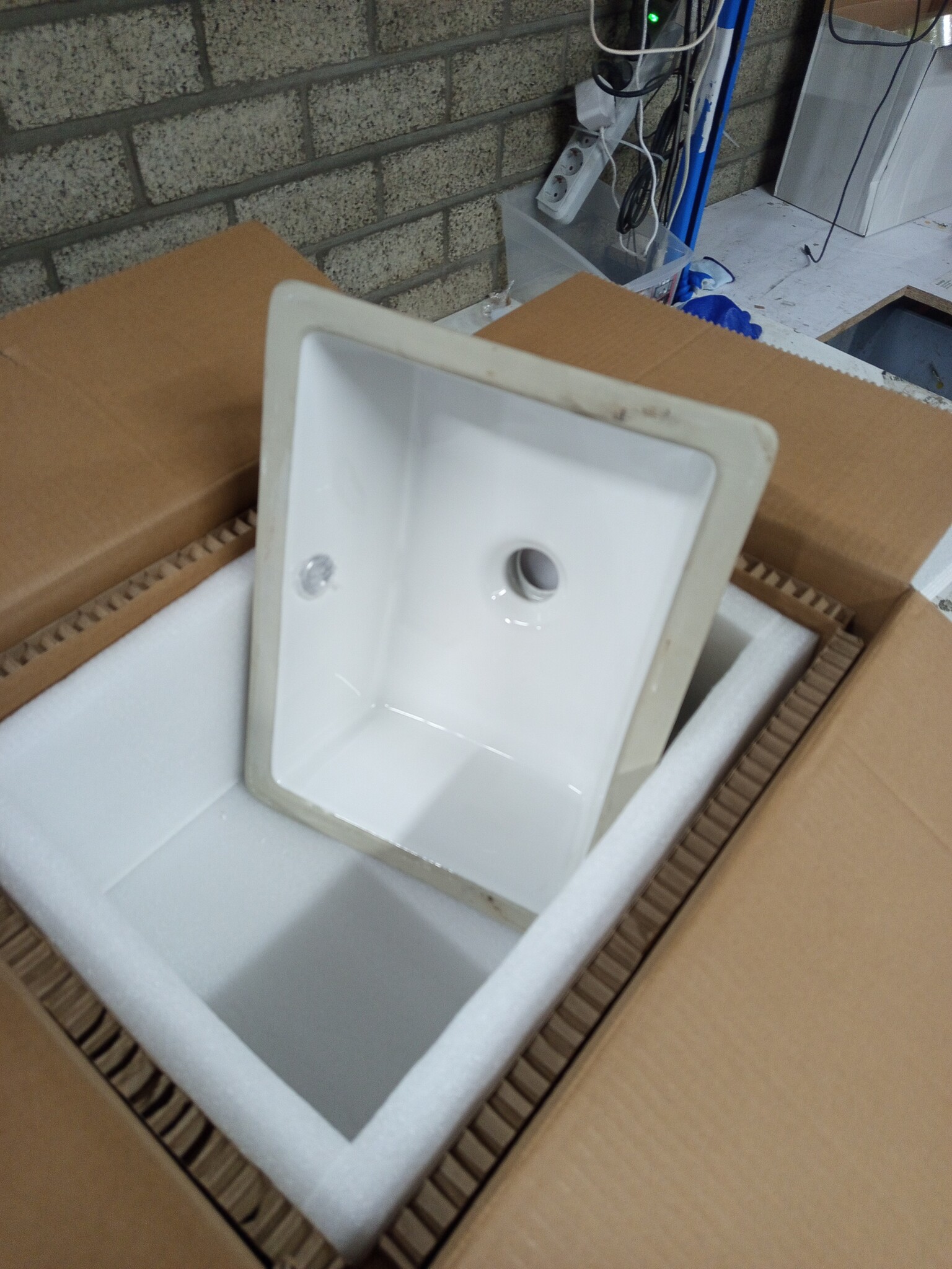 vidaXL Wastafel Rechthoekig Wit (64% korting)