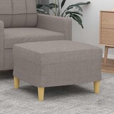 vidaXL Voetenbank Taupe 60x50x41 cm - 35% Korting