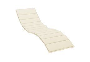 VidaXL Ligbedkussen Oxford Stof Crème - 200x60x3 cm - 42% Korting