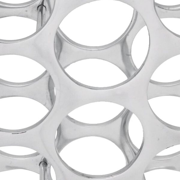 vidaXL Wijnrek 27 flessen zilver aluminium - 55% Korting!