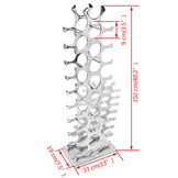 vidaXL Wijnrek 27 flessen zilver aluminium - 55% Korting!