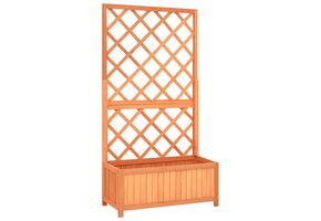 vidaXL Latwerkplantenbak - 70x30x135cm Vurenhout Bruin | 60% Korting