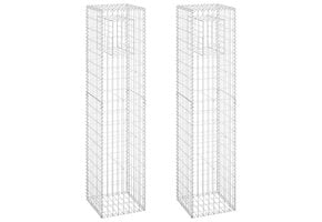 vidaXL Schanskorf Palen (2 stuks) - 40x40x180 cm - IJzer - 41% Korting!