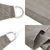 vidaXL Zonnezeil HDPE Lichtgrijs 6x8m - 53% Korting!