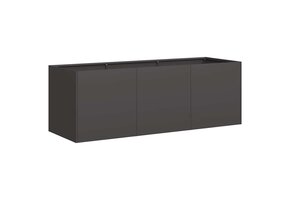 vidaXL Plantenbak Zwart 120x40x40 cm Koudgewalst Staal - 55% Korting