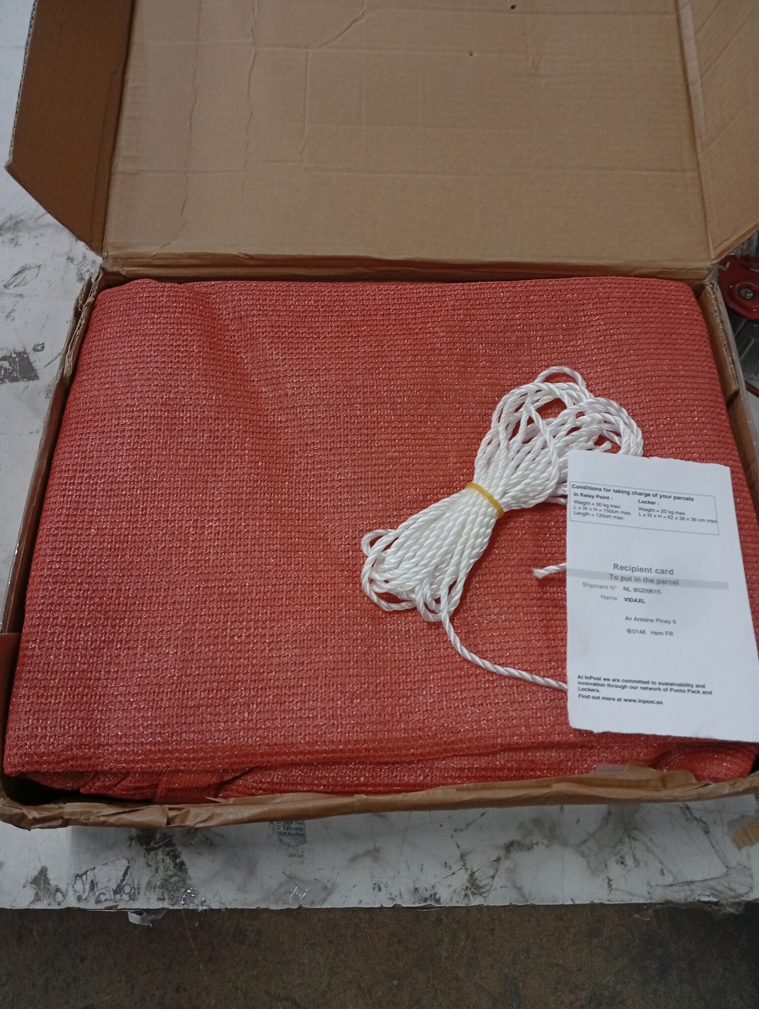 vidaXL Zonnezeil HDPE 2,5x4m Taupe - Nu 67% Korting!