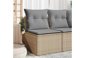 VidaXL Tuinbank Poly Rattan Beige - 35% Korting