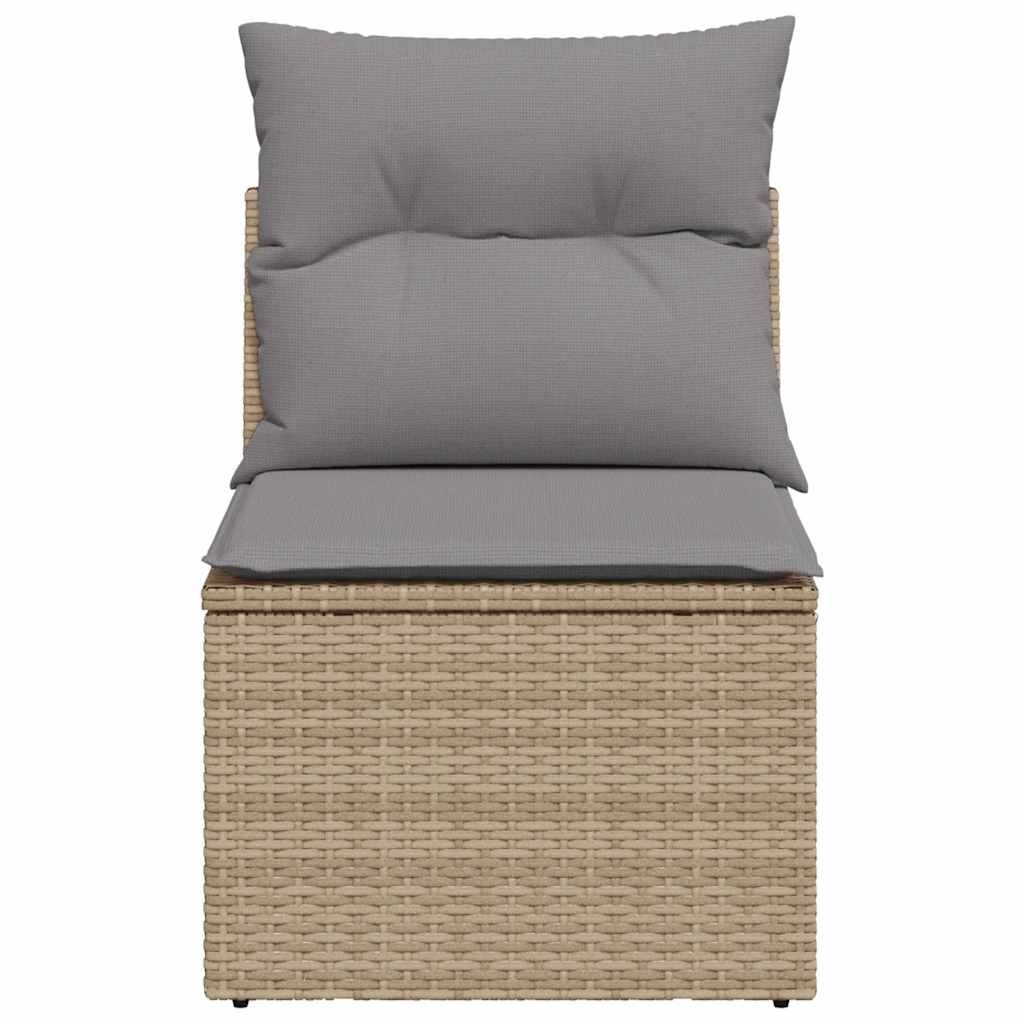 VidaXL Tuinbank Poly Rattan Beige - 35% Korting