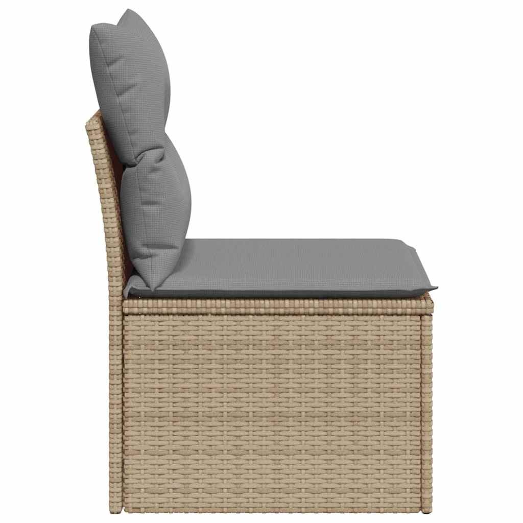 VidaXL Tuinbank Poly Rattan Beige - 35% Korting