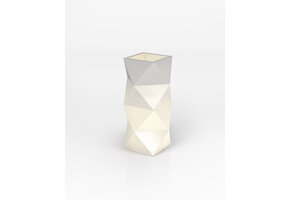 Monumo Asti Bloempot met Verlichting - Wit - 29x29x78cm - Nu 65% Korting!