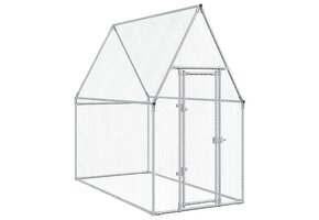 vidaXL Kippenhok - 200x100x190 cm - Gegalvaniseerd Staal - Nu met 35% Korting!