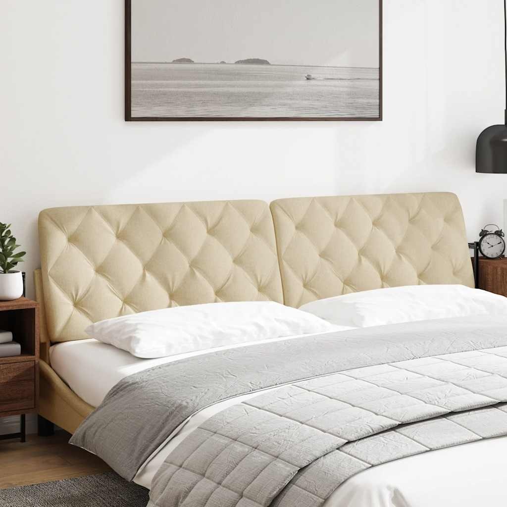 vidaXL Hoofdbordkussen Crème 200cm - Nu 35% Korting!