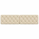 vidaXL Hoofdbordkussen Crème 200cm - Nu 35% Korting!