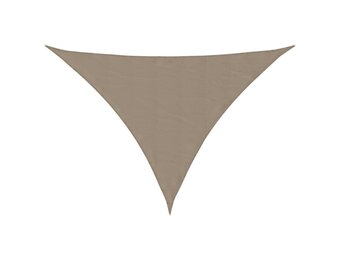 vidaXL Driehoekig Zonnescherm Taupe - 65% Korting