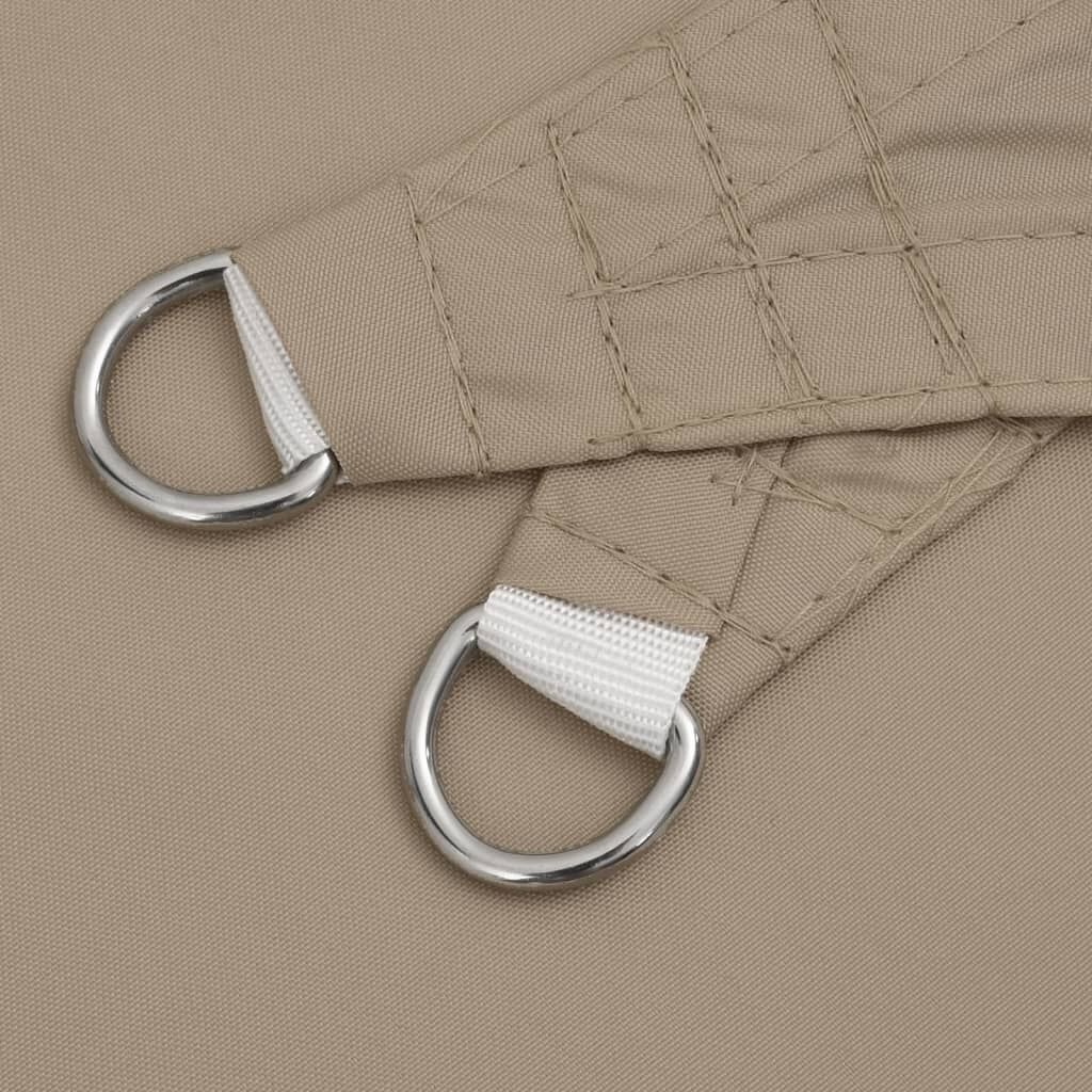 vidaXL Driehoekig Zonnescherm Taupe - 65% Korting