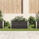 vidaXL Verhoogde Plantenbak 100x40x45 cm Antraciet | 42% Korting!