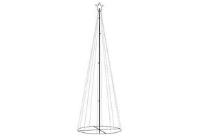 vidaXL Kegelkerstboom 310 LED's 100x300cm Meerkleurig - 42% KORTING