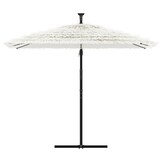 vidaXL Parasol 269x269cm Wit - 53% Korting