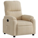 vidaXL Fauteuil Crème Microvezel - 35% Korting!