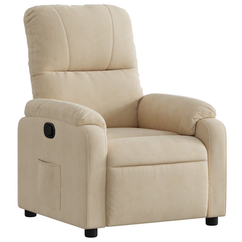 vidaXL Fauteuil Crème Microvezel - 35% Korting!
