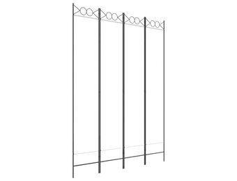 vidaXL Kamerscherm 4 panelen Wit - 35% Korting