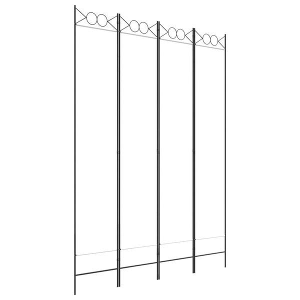 vidaXL Kamerscherm 4 panelen Wit - 35% Korting