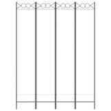 vidaXL Kamerscherm 4 panelen Wit - 35% Korting