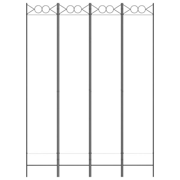 vidaXL Kamerscherm 4 panelen Wit - 35% Korting