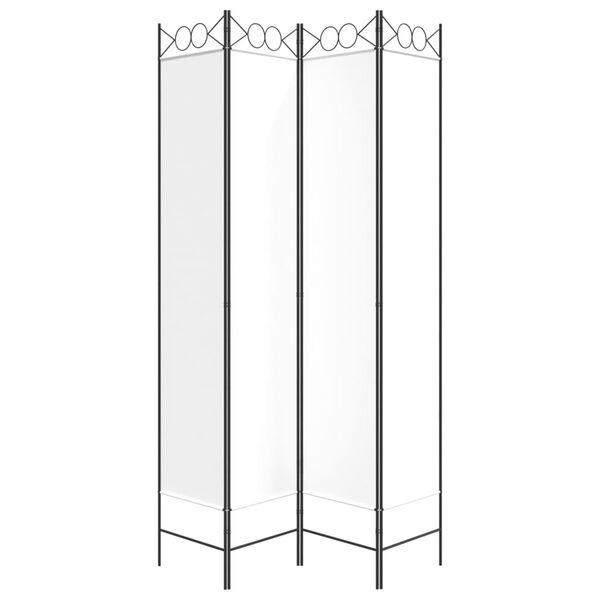 vidaXL Kamerscherm 4 panelen Wit - 35% Korting