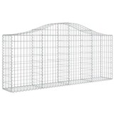 vidaXL Schanskorf Gewelfd 200x30x80/100 cm - 35% Korting!