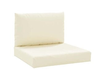 vidaXL Palletkussens 2 st. Oxford Crèmewit - 57% Korting!