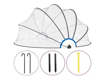 vidaXL Zwembadkoepel 440x220 cm - Nu 64% Korting!