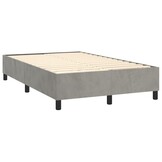 vidaXL Bedframe Fluweel Lichtgrijs 120x200cm - 41% Korting!