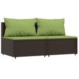 vidaXL Loungeset 3-delig | Poly Rattan Bruin | 91% Korting