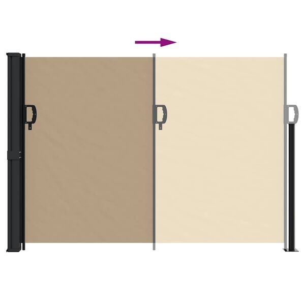 VidaXL Uittrekbaar Windscherm 140x500 cm Beige - 40% Korting