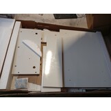 vidaXL Nachtkastje LED Hoogglans Wit - 60% Korting!