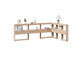 vidaXL L-vormig Boekenkast Hoofdeinde 120cm - Massief Grenenhout - 41% Korting