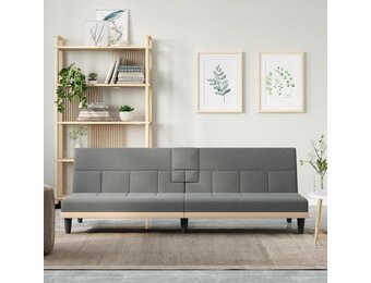 vidaXL Slaapbank Donkergrijs - 55% Korting!