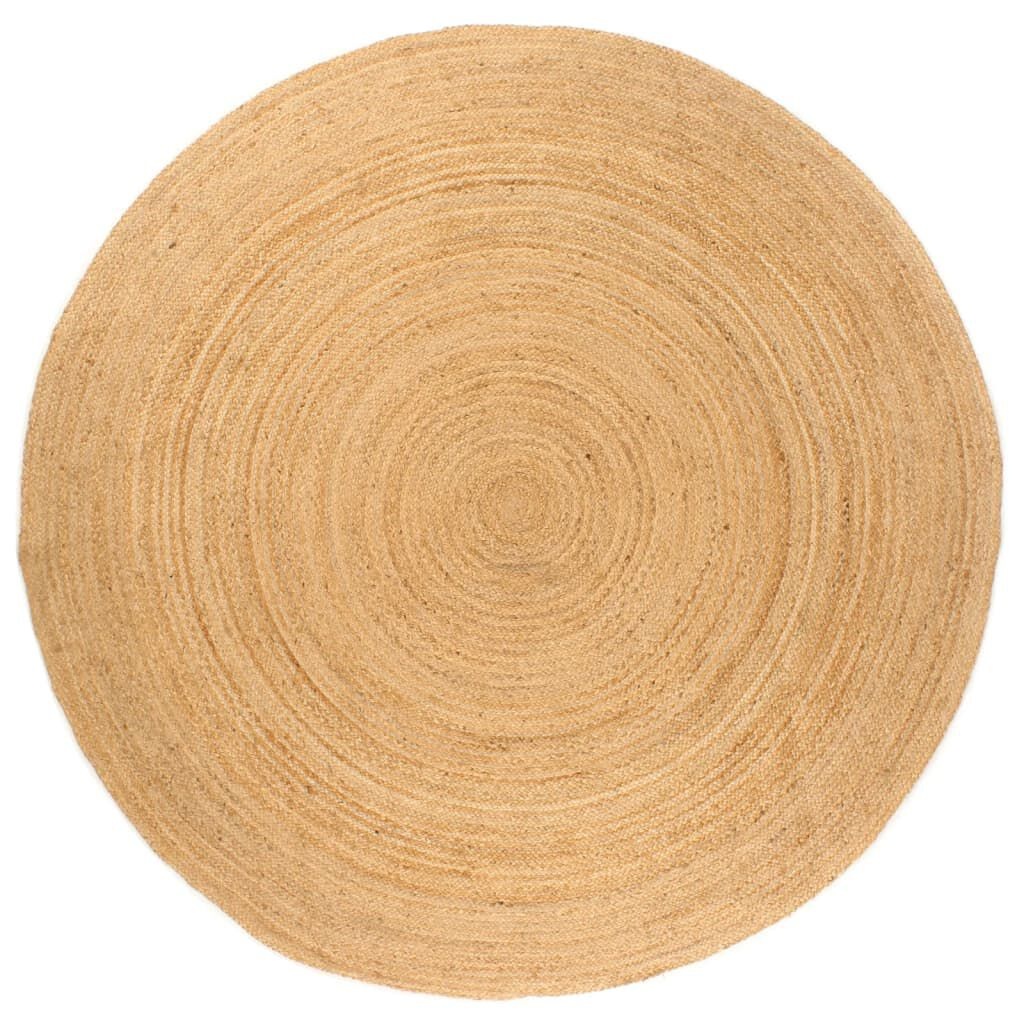 vidaXL Gevlochten Jute Rond Tapijt 240cm - 35% Korting!