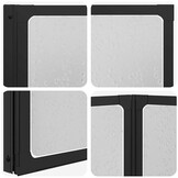 3-Paneels Vouwbaar Badscherm - 117x120cm - 35% Korting