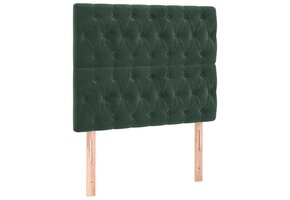 vidaXL Hoofdborden (2 st.) 90x7x78/88 cm - Fluweel Donkergroen - 65% Korting