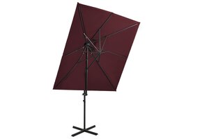 VidaXL Zweefparasol Bordeaux 250x250 cm - 57% Korting!